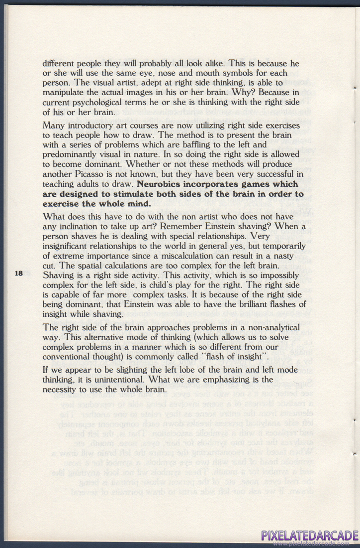 Neurobics: The Ultimate Challenge: Neurobics Instruction Manual - Page 18