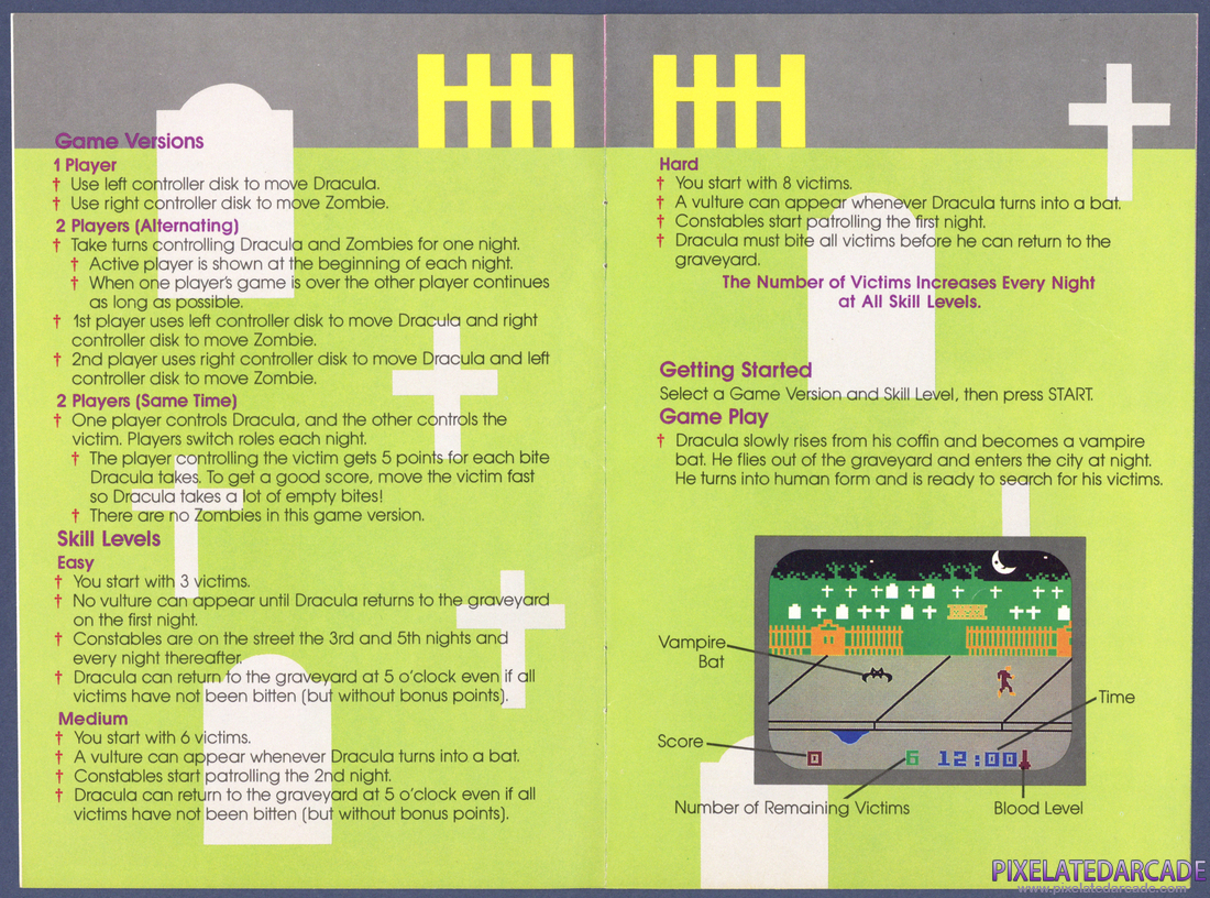 Dracula: Instruction Manual - Pages 3 - 4