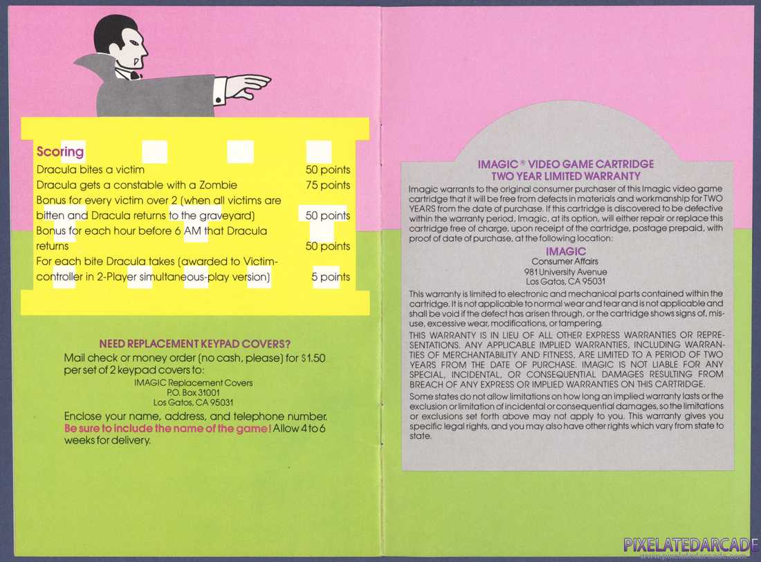 Dracula: Instruction Manual - Pages 9 - 10
