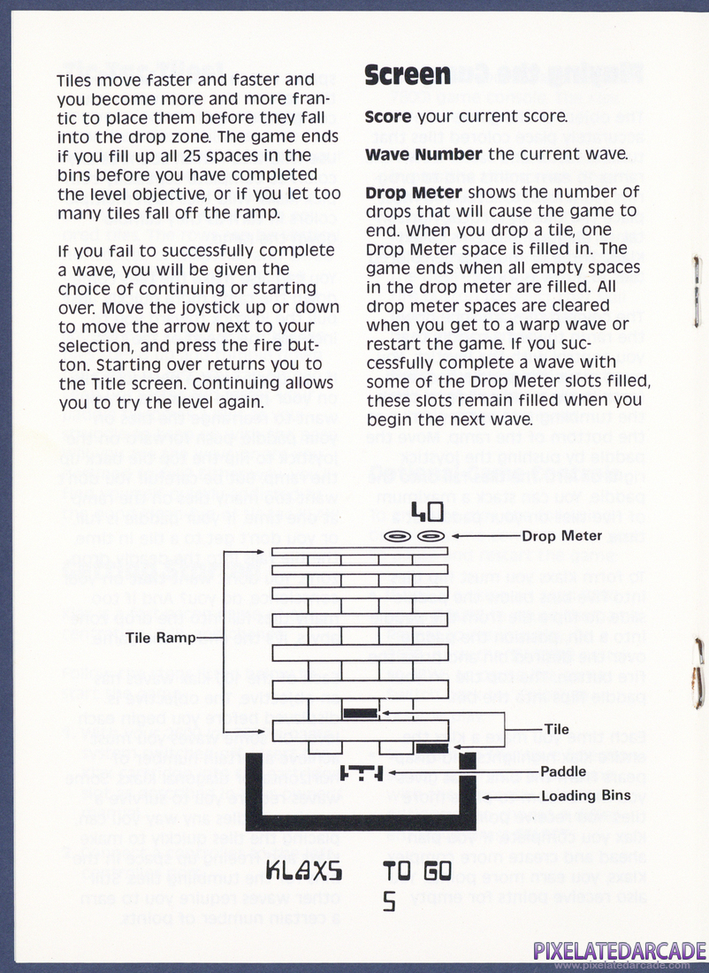 Klax: Instruction Manual - Page 5