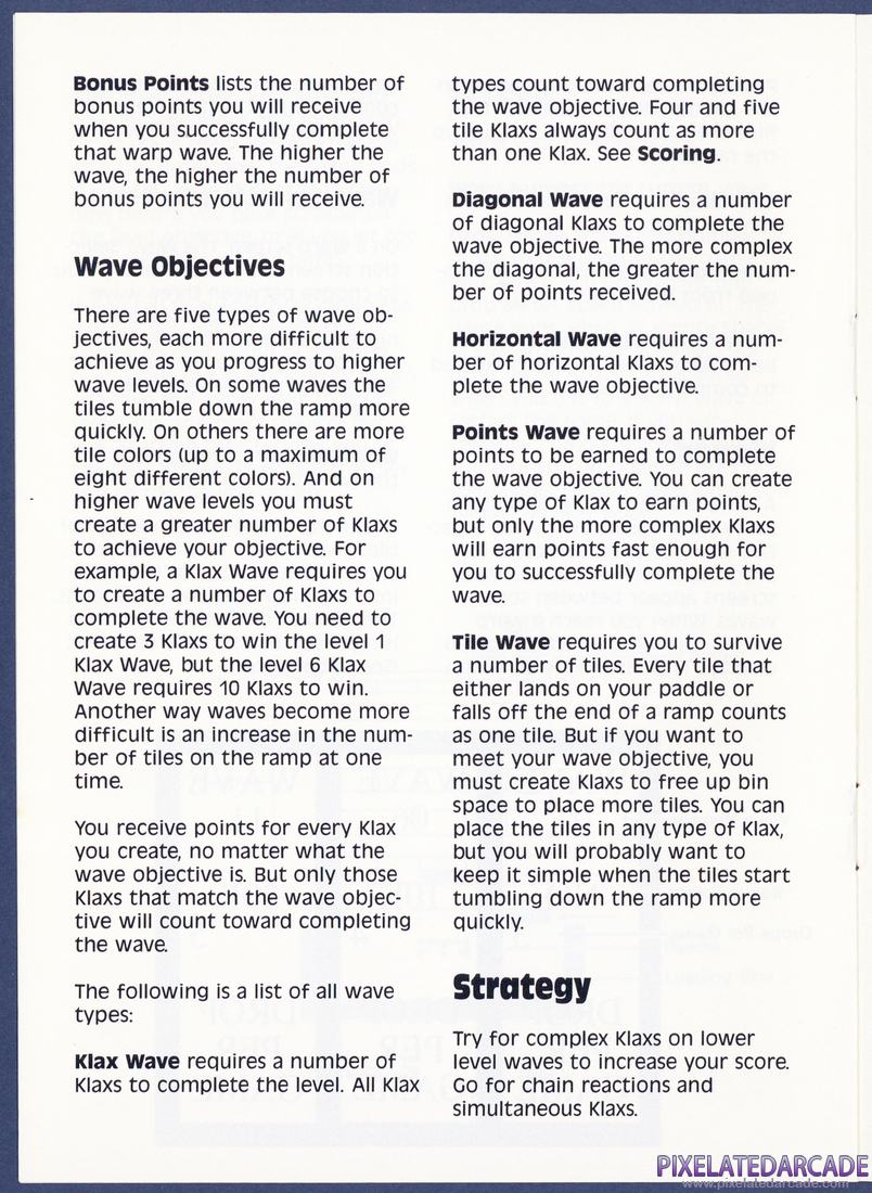 Klax: Instruction Manual - Page 7