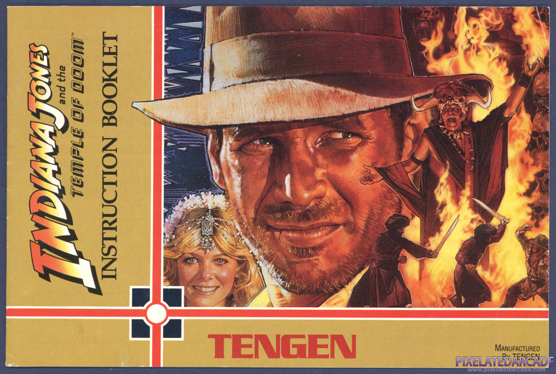 Indiana Jones and the Temple of Doom: Instruction Manual - Front Cover