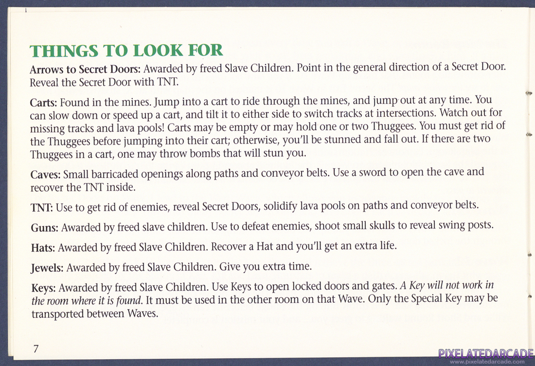 Indiana Jones and the Temple of Doom: Instruction Manual - Page 7