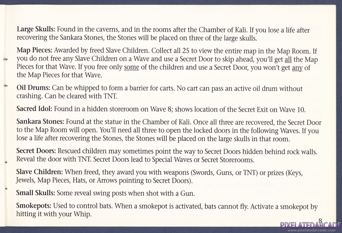 Indiana Jones and the Temple of Doom: Instruction Manual - Page 8