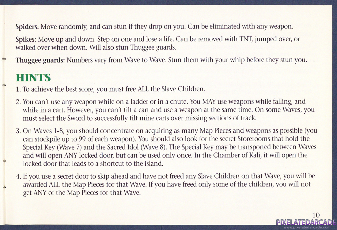 Indiana Jones and the Temple of Doom: Instruction Manual - Page 10
