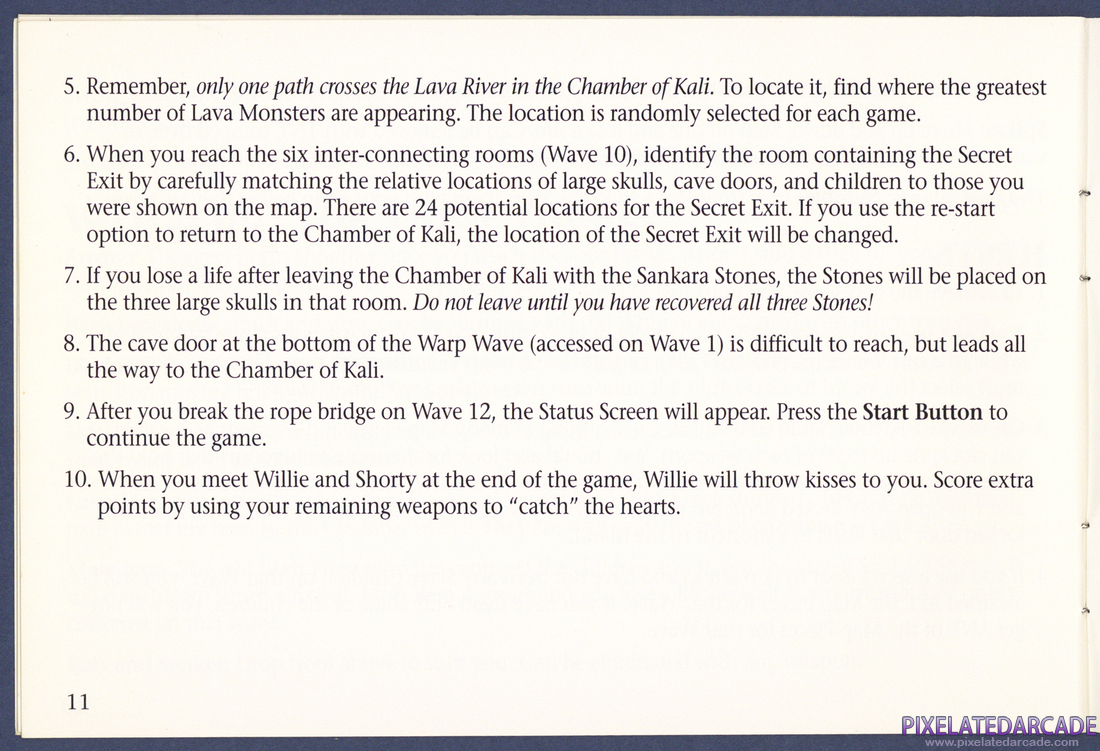 Indiana Jones and the Temple of Doom: Instruction Manual - Page 11