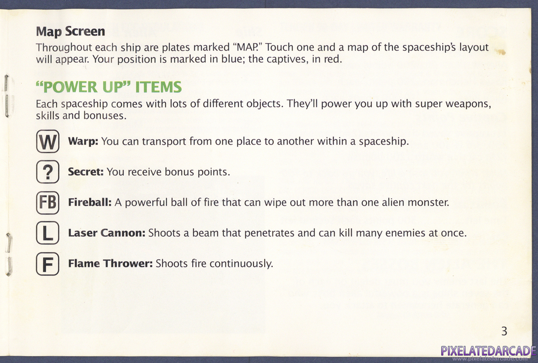 Alien Syndrome: Instruction Manual - Page 3