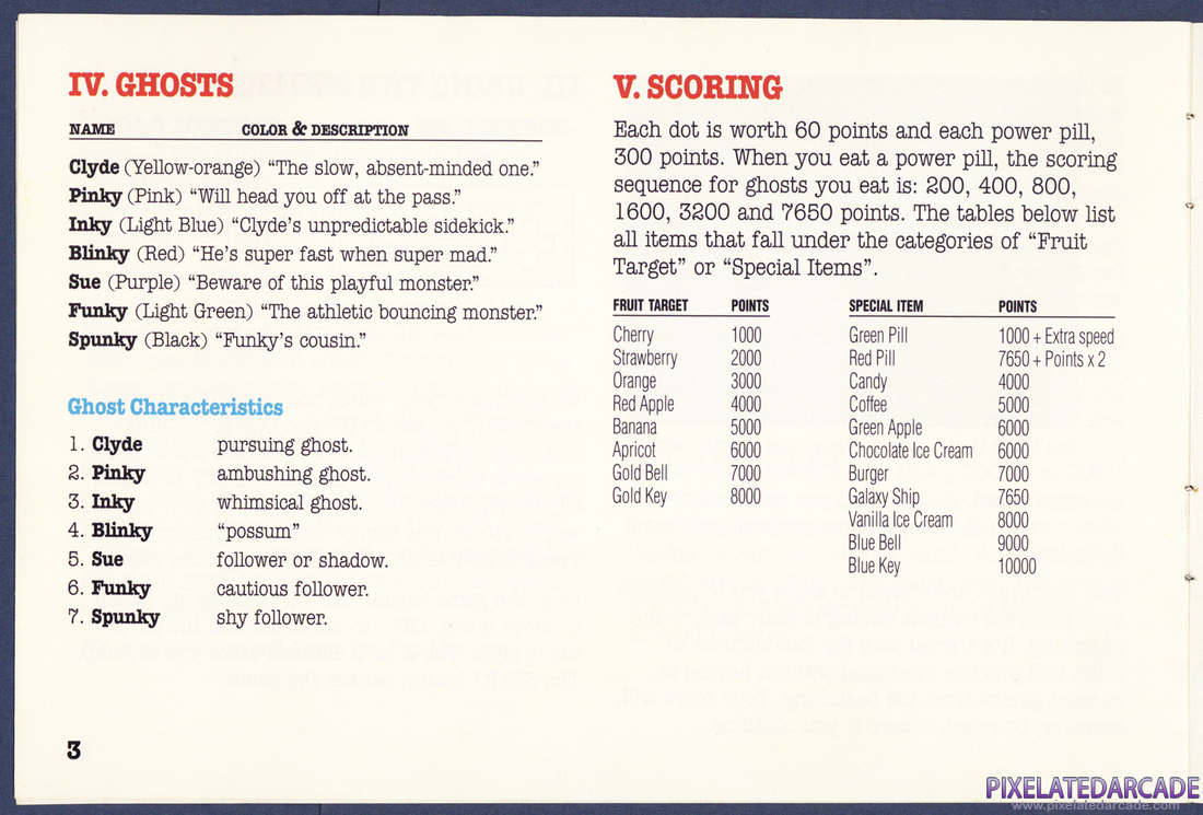 Pac-Mania: Instruction Manual - Page 3