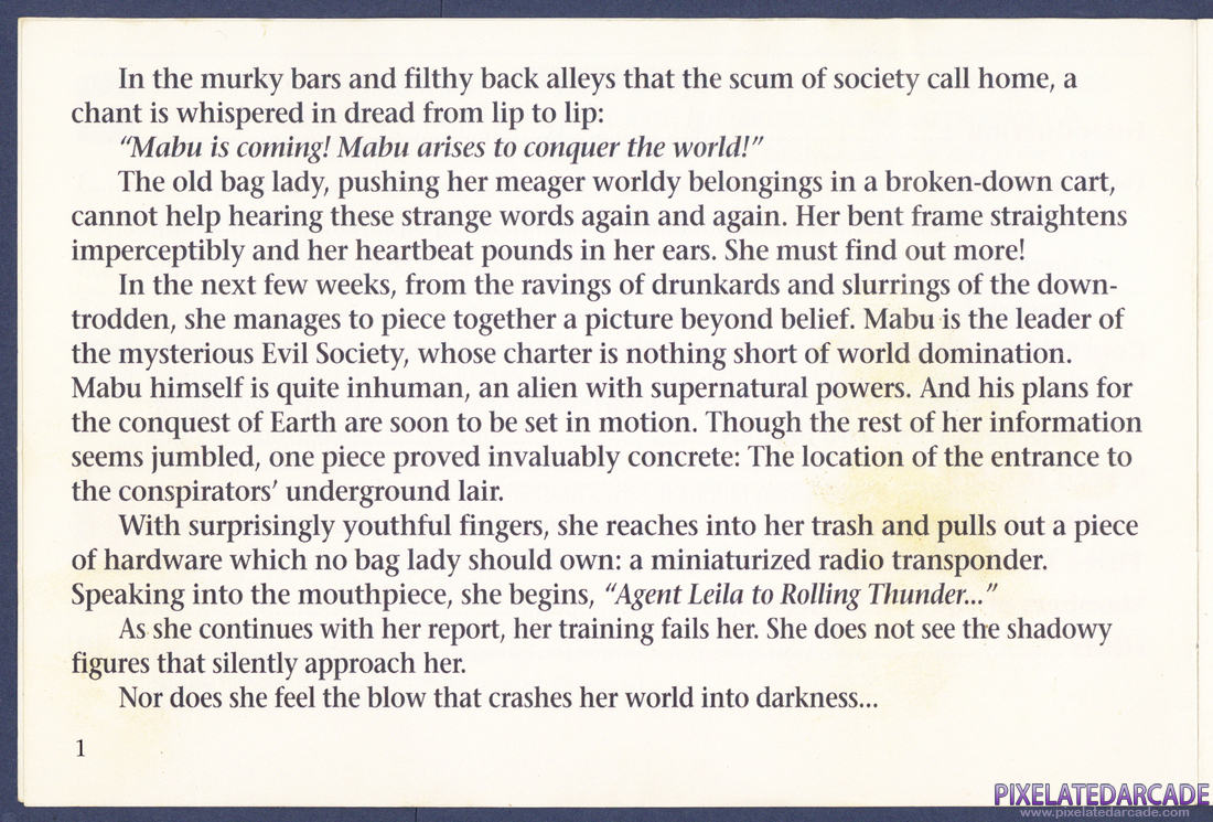Rolling Thunder: Instruction Manual - Page 1
