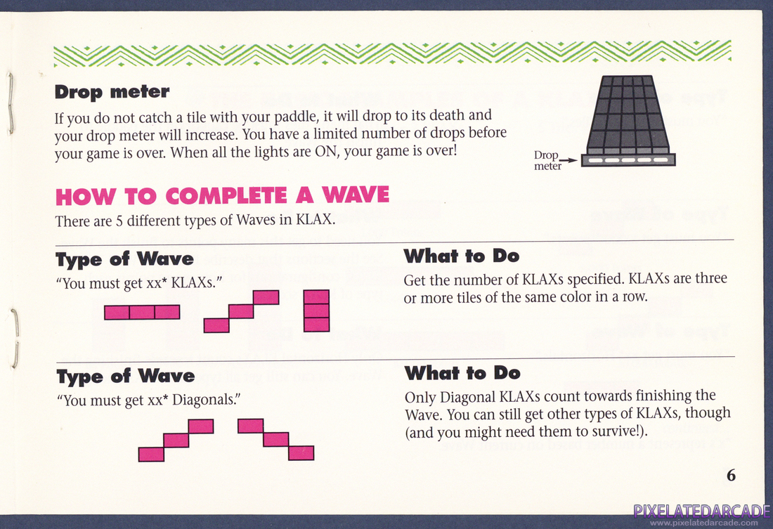 Klax: Instruction Manual - Page 6
