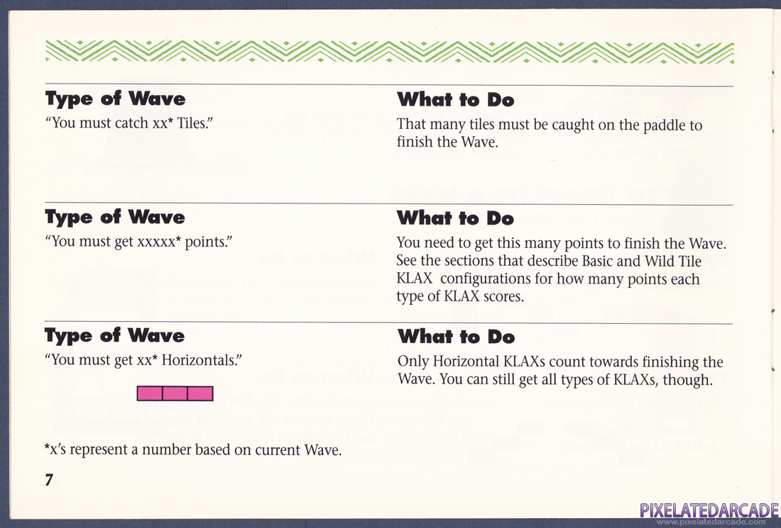 Klax: Instruction Manual - Page 7