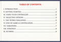 Table of Contents