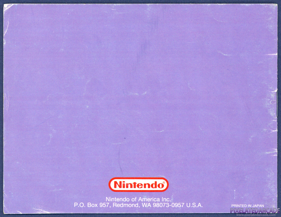 Tetris: Instruction Manual - Back Cover