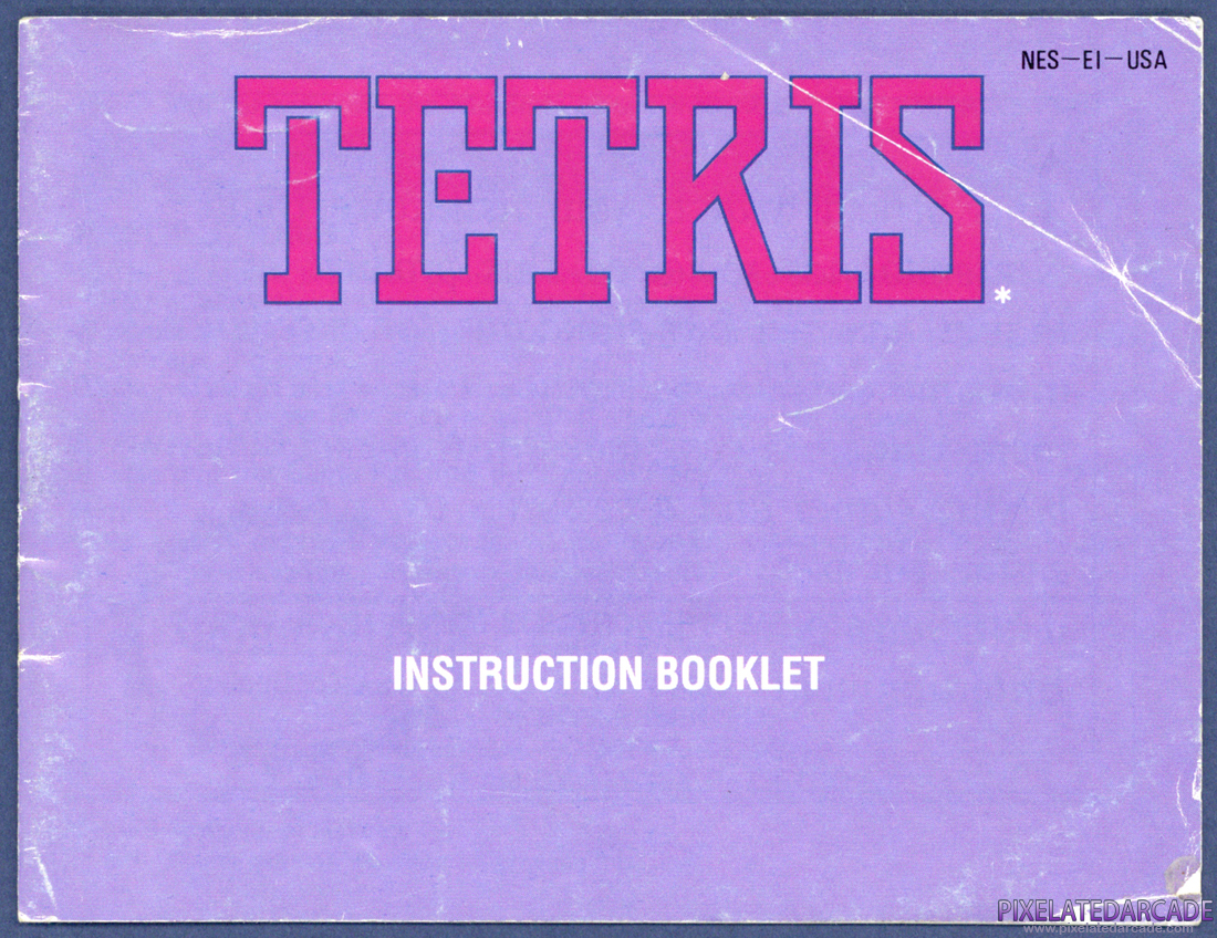 Tetris: Instruction Manual - Front Cover