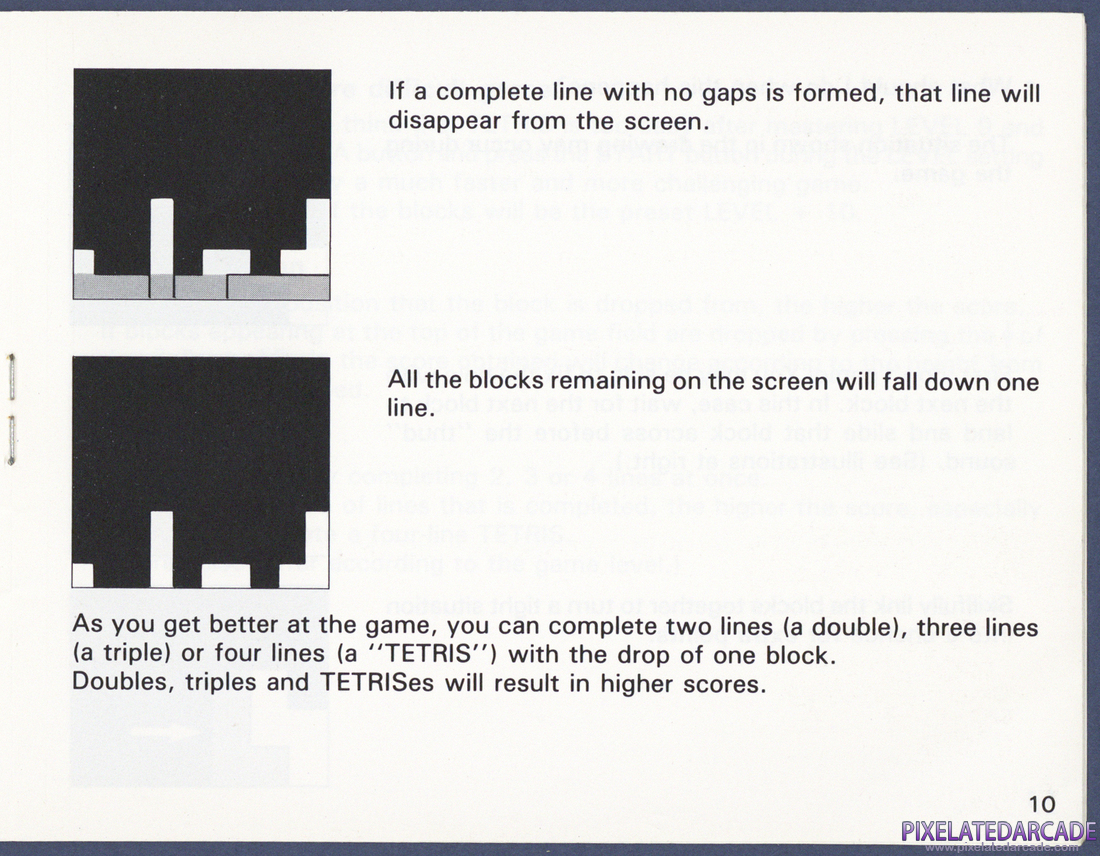 Tetris: Instruction Manual - Page 10