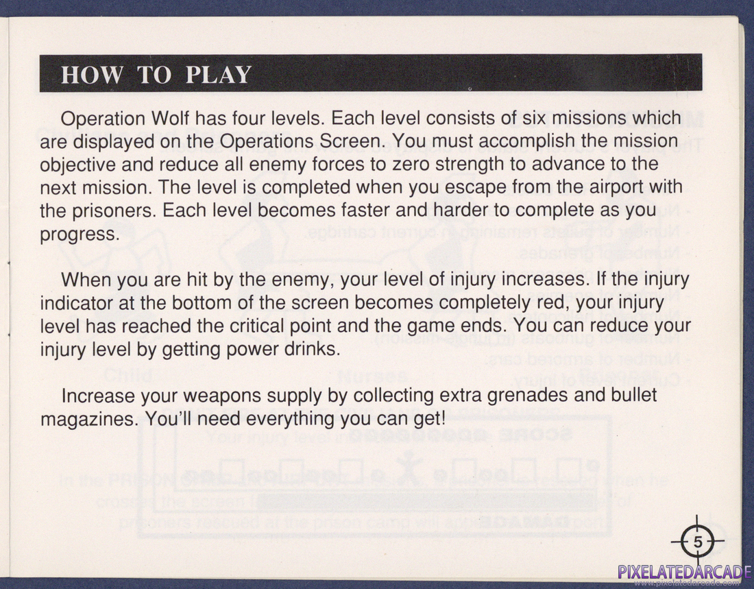 Operation Wolf: Instruction Manual - Page 5