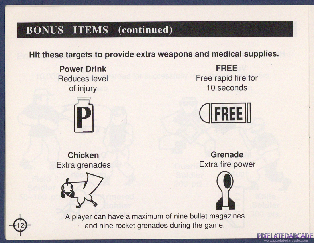 Operation Wolf: Instruction Manual - Page 12