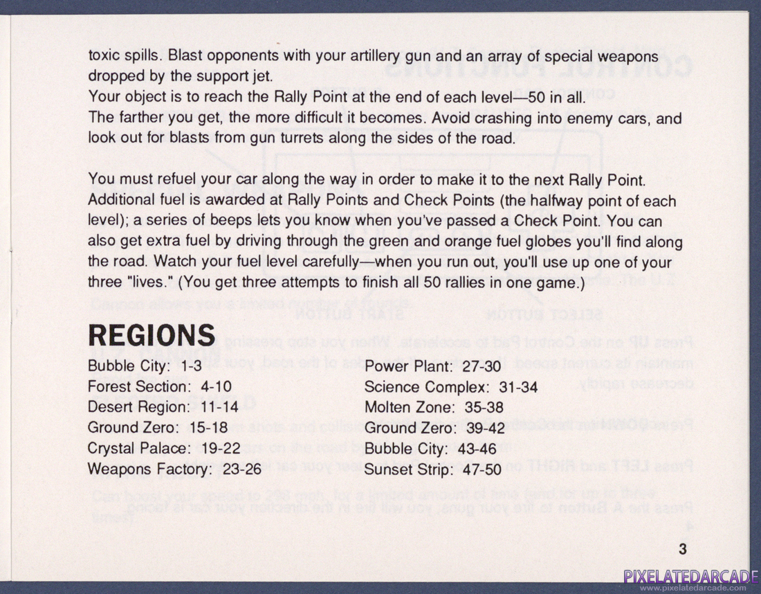 RoadBlasters: Instruction Manual - Page 3