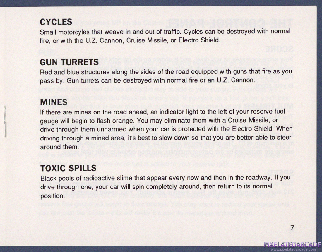 RoadBlasters: Instruction Manual - Page 7