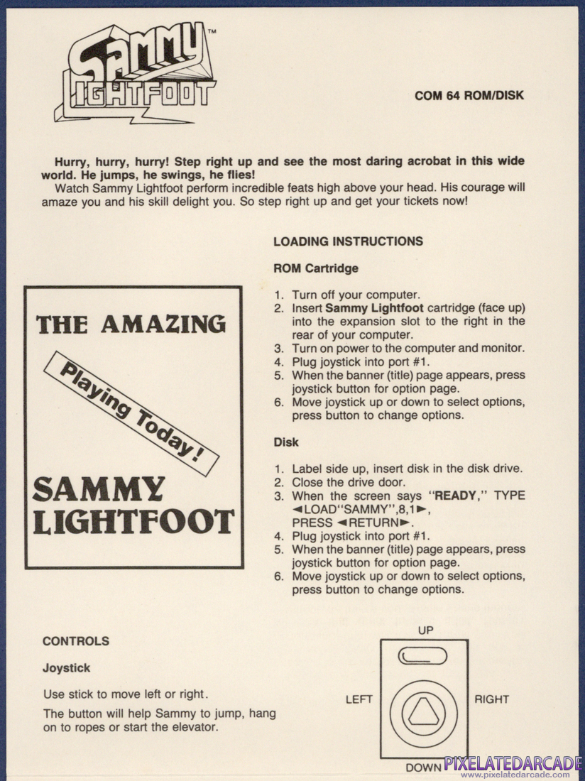 Sammy Lightfoot: Instruction Manual - Page 2