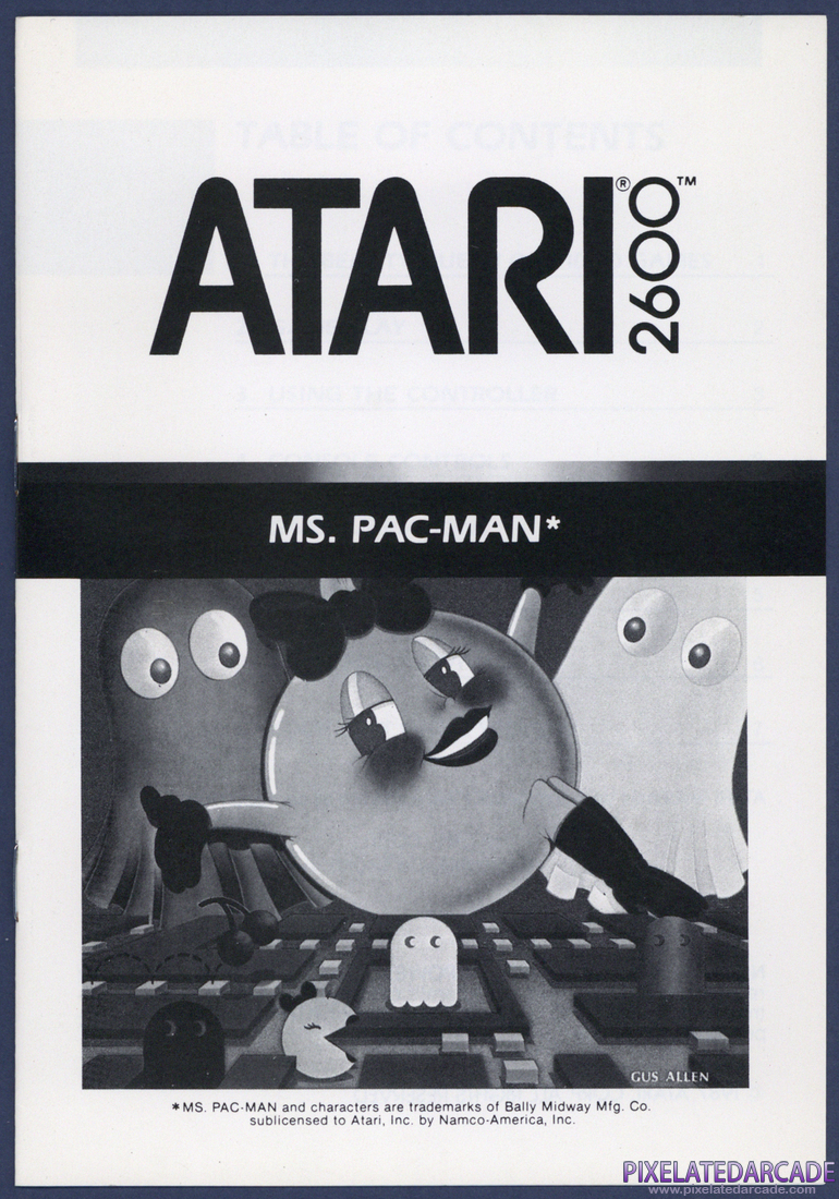 Ms. Pac-Man: Instruction Manual - Front Cover