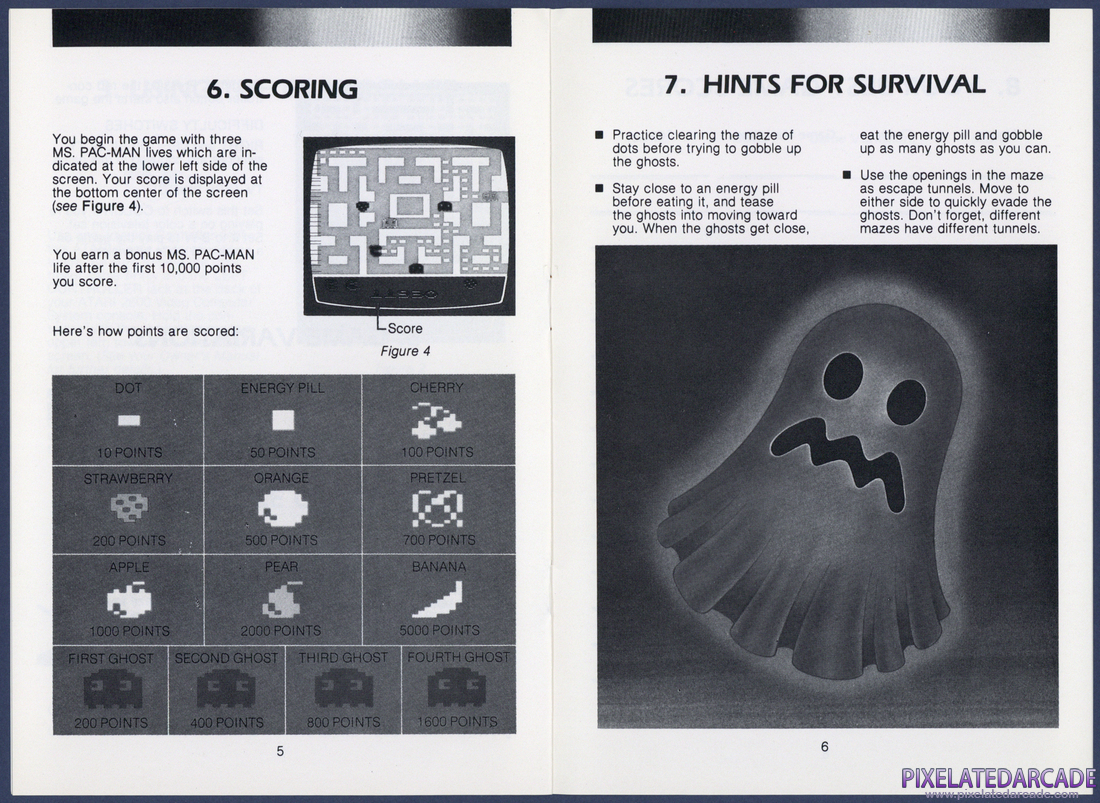 Ms. Pac-Man: Instruction Manual - Pages 5 - 6