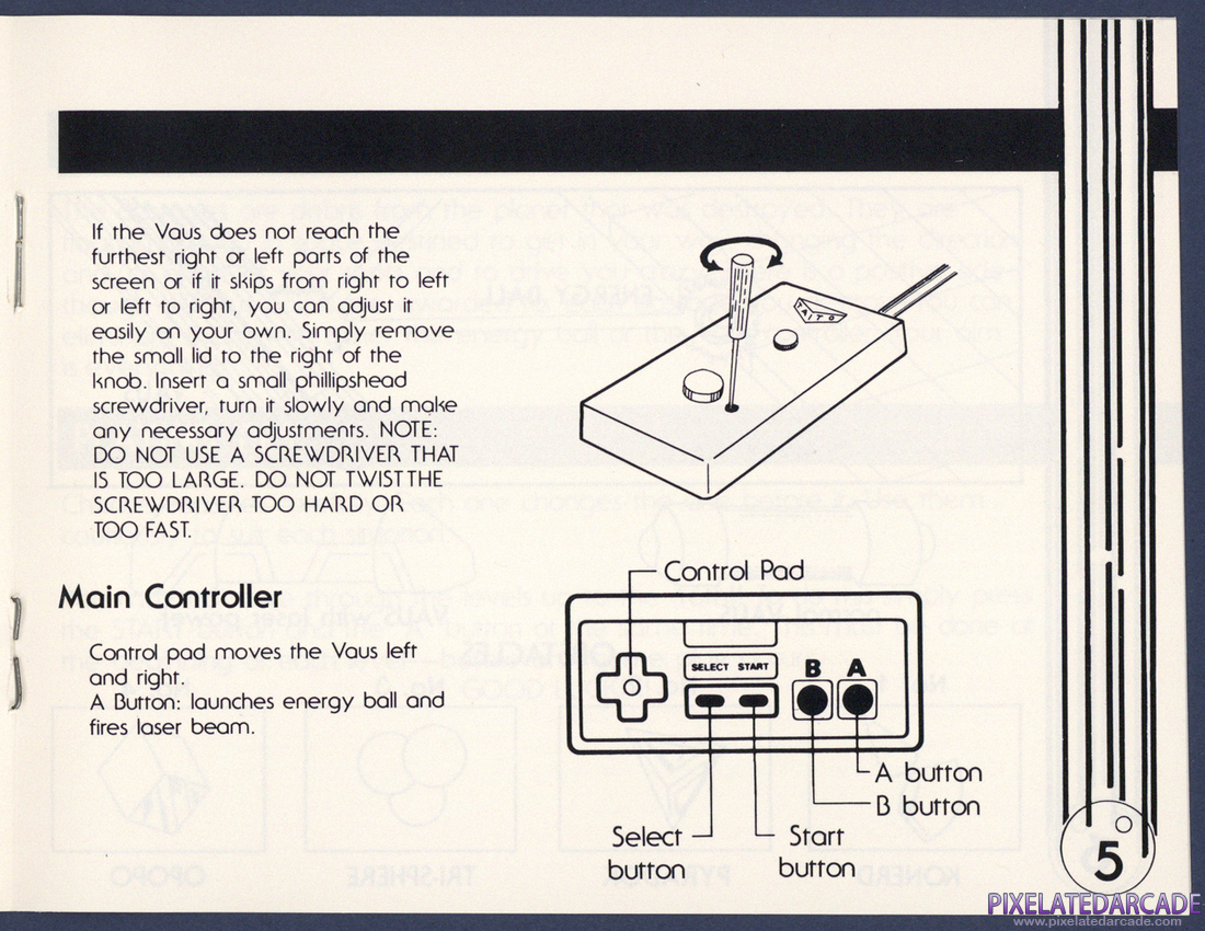 Arkanoid: Instruction Manual - Page 5