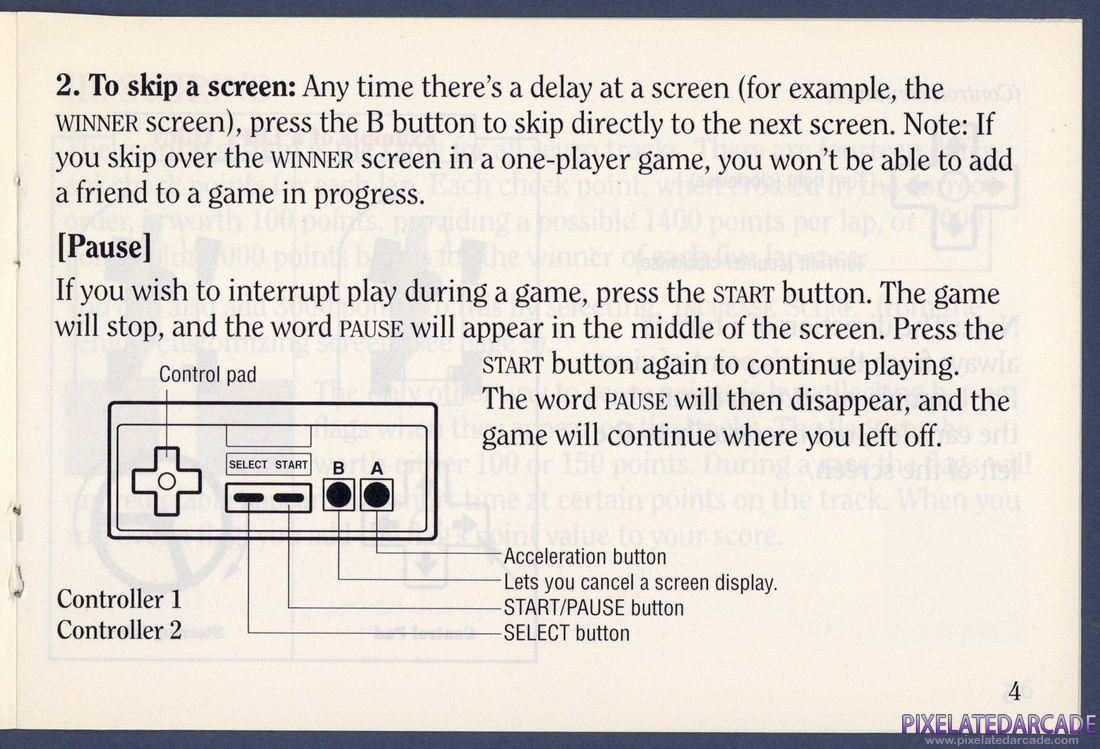 Super Sprint: Instruction Manual - Page 4