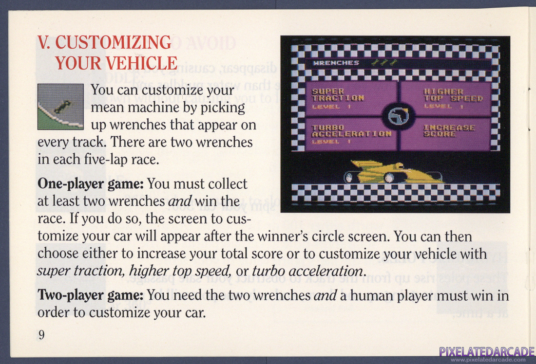 Super Sprint: Instruction Manual - Page 9