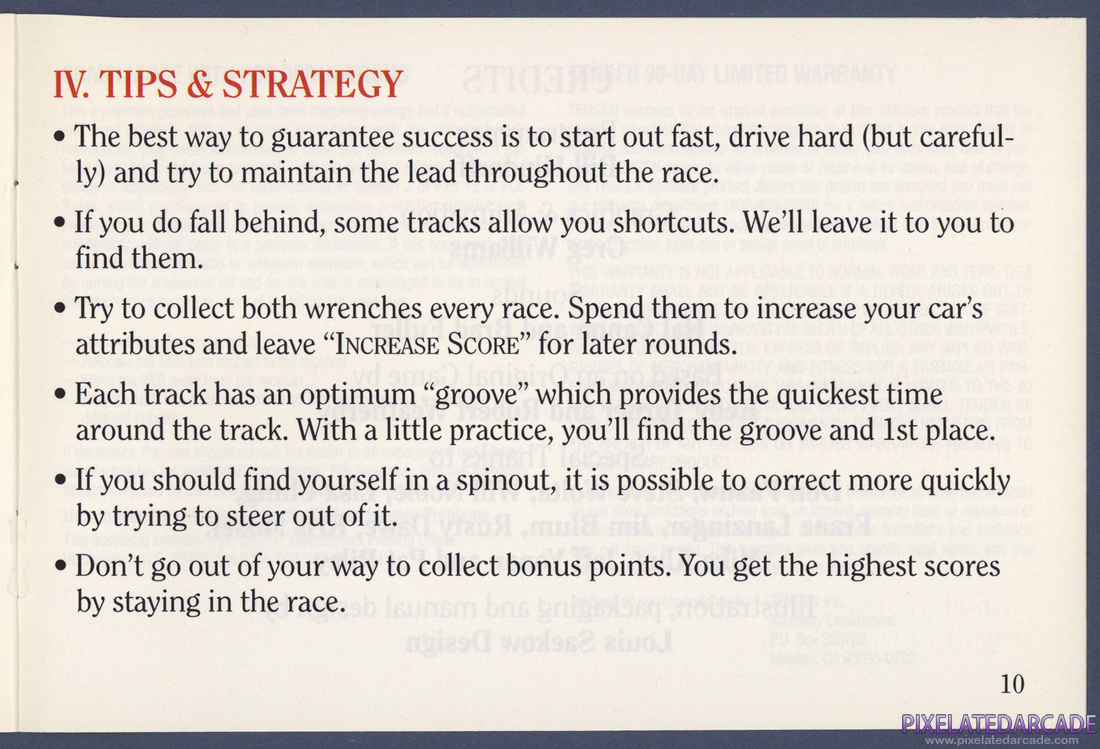 Super Sprint: Instruction Manual - Page 10