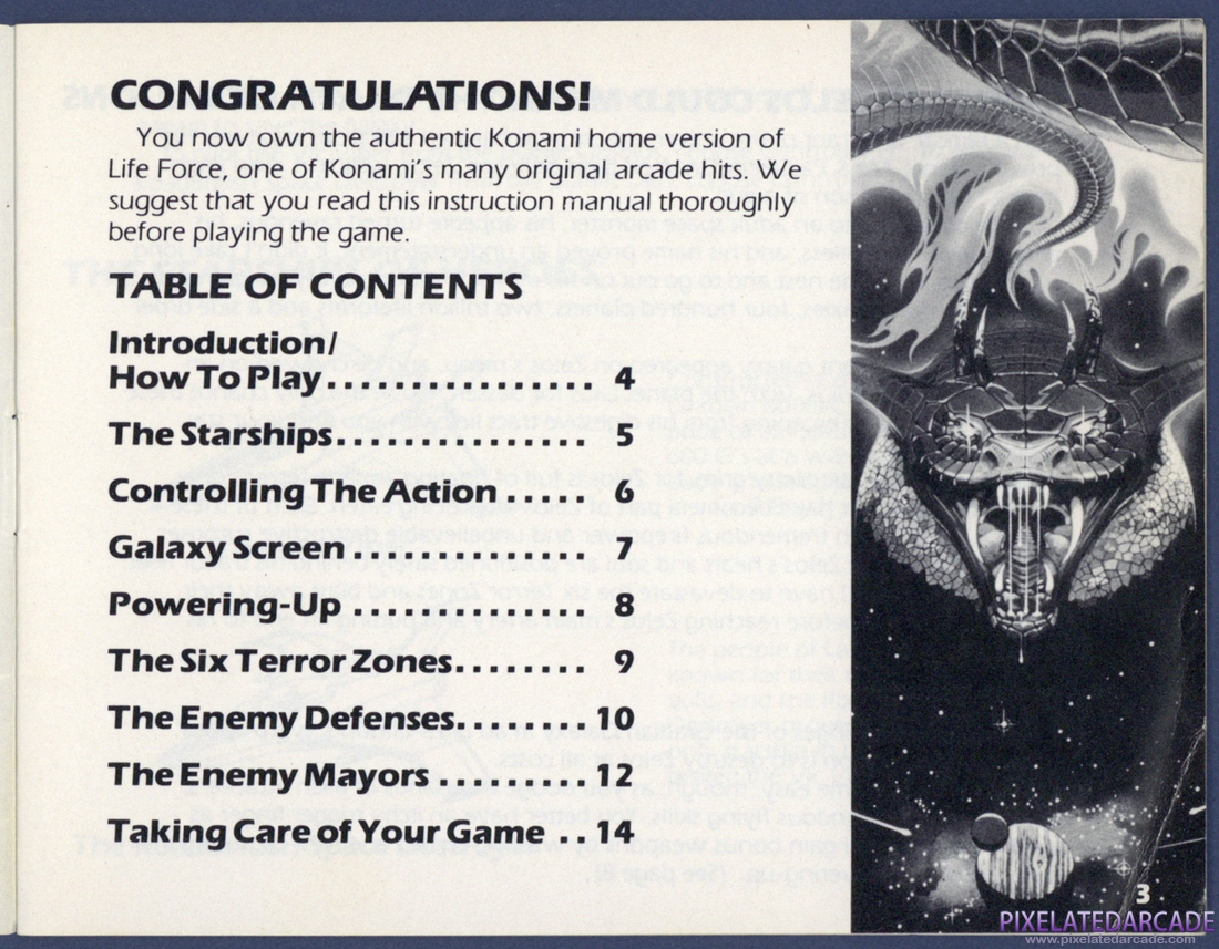 Life Force: Instruction Manual - Page 3