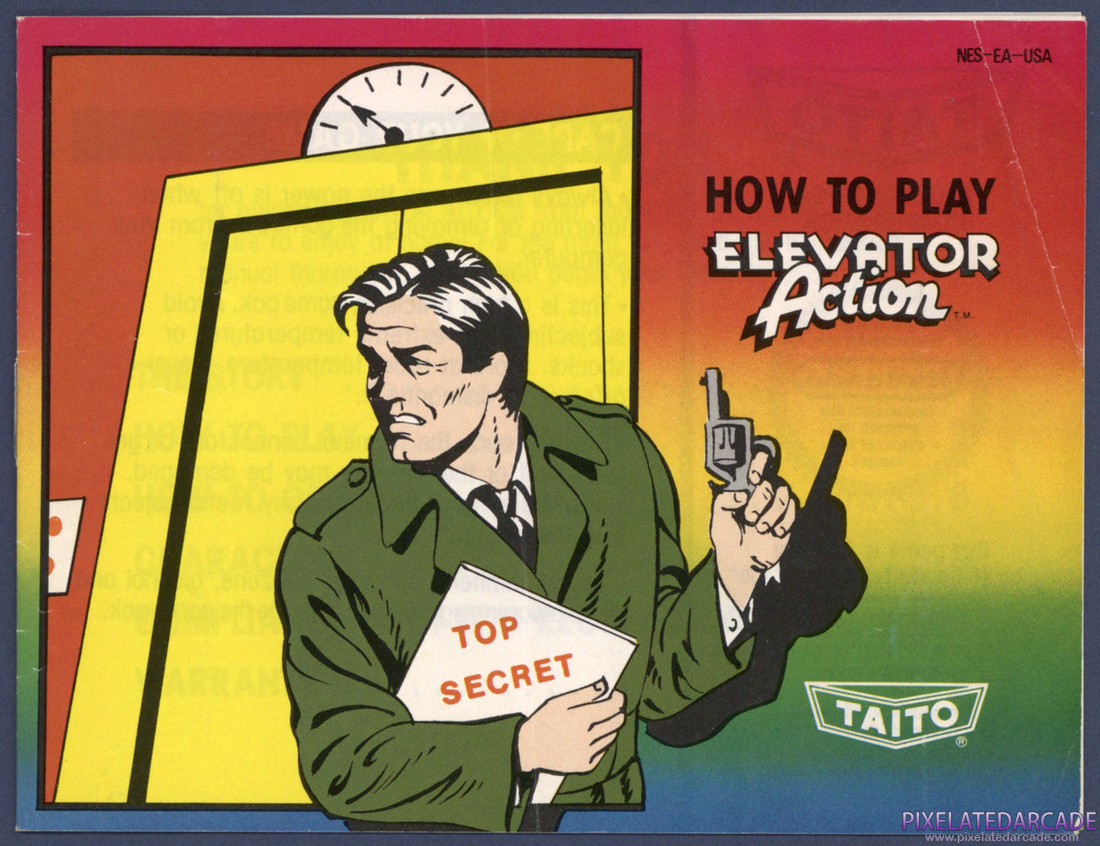 Elevator Action: Instruction Manual - Front Cover