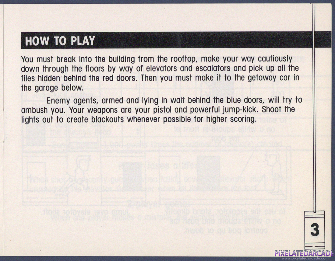 Elevator Action: Instruction Manual - Page 3