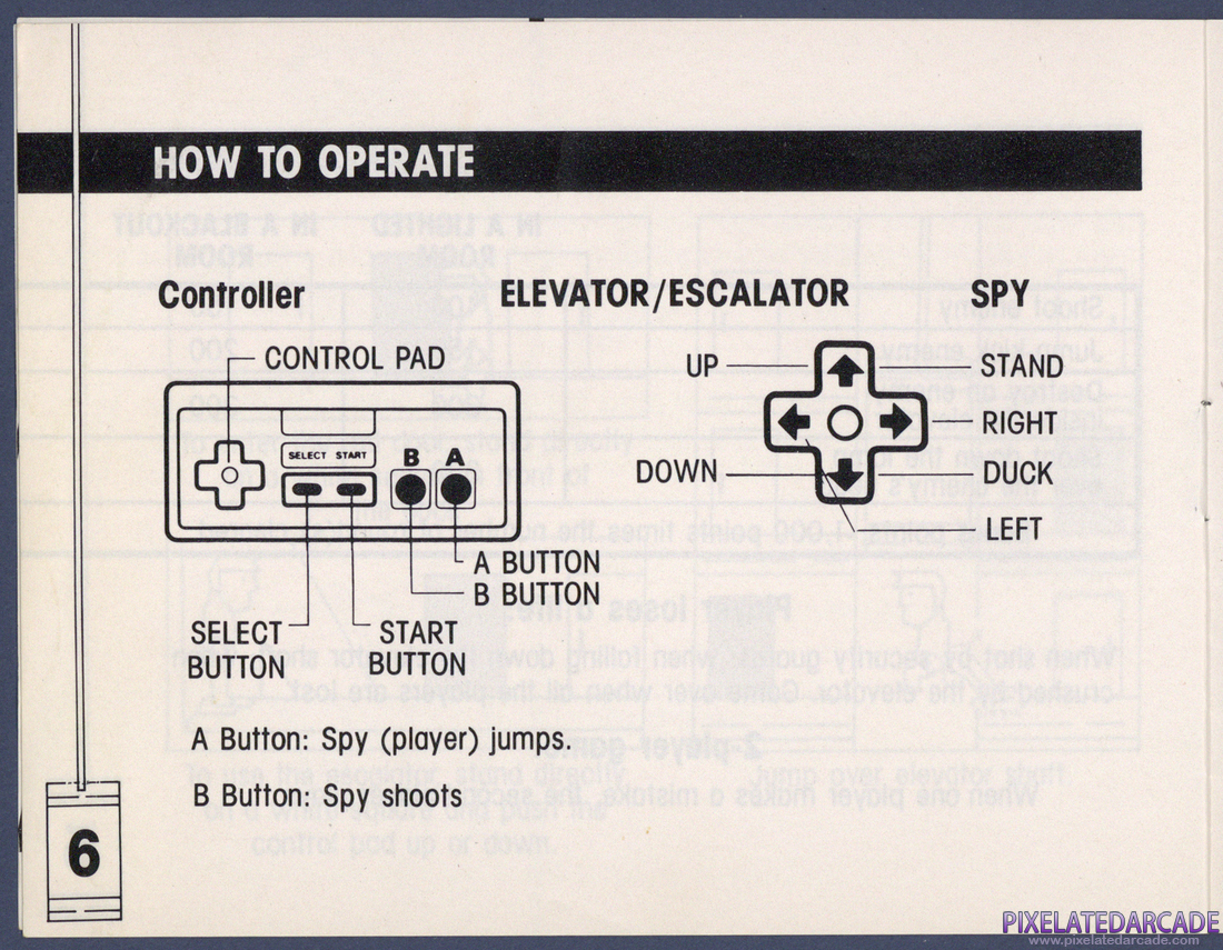Elevator Action: Instruction Manual - Page 6