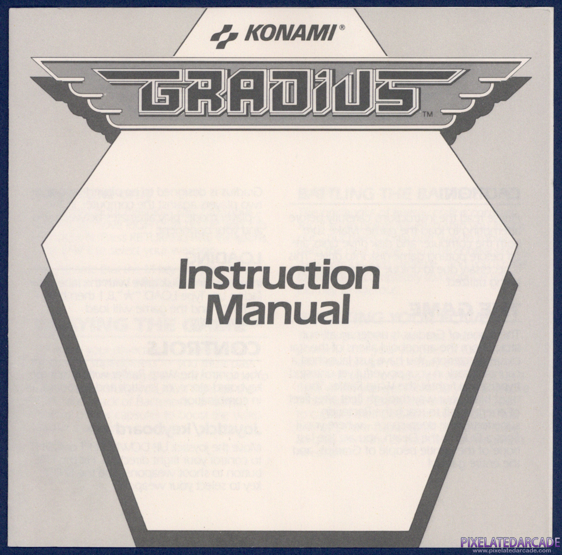 Gradius: Instruction Manual - Page 1