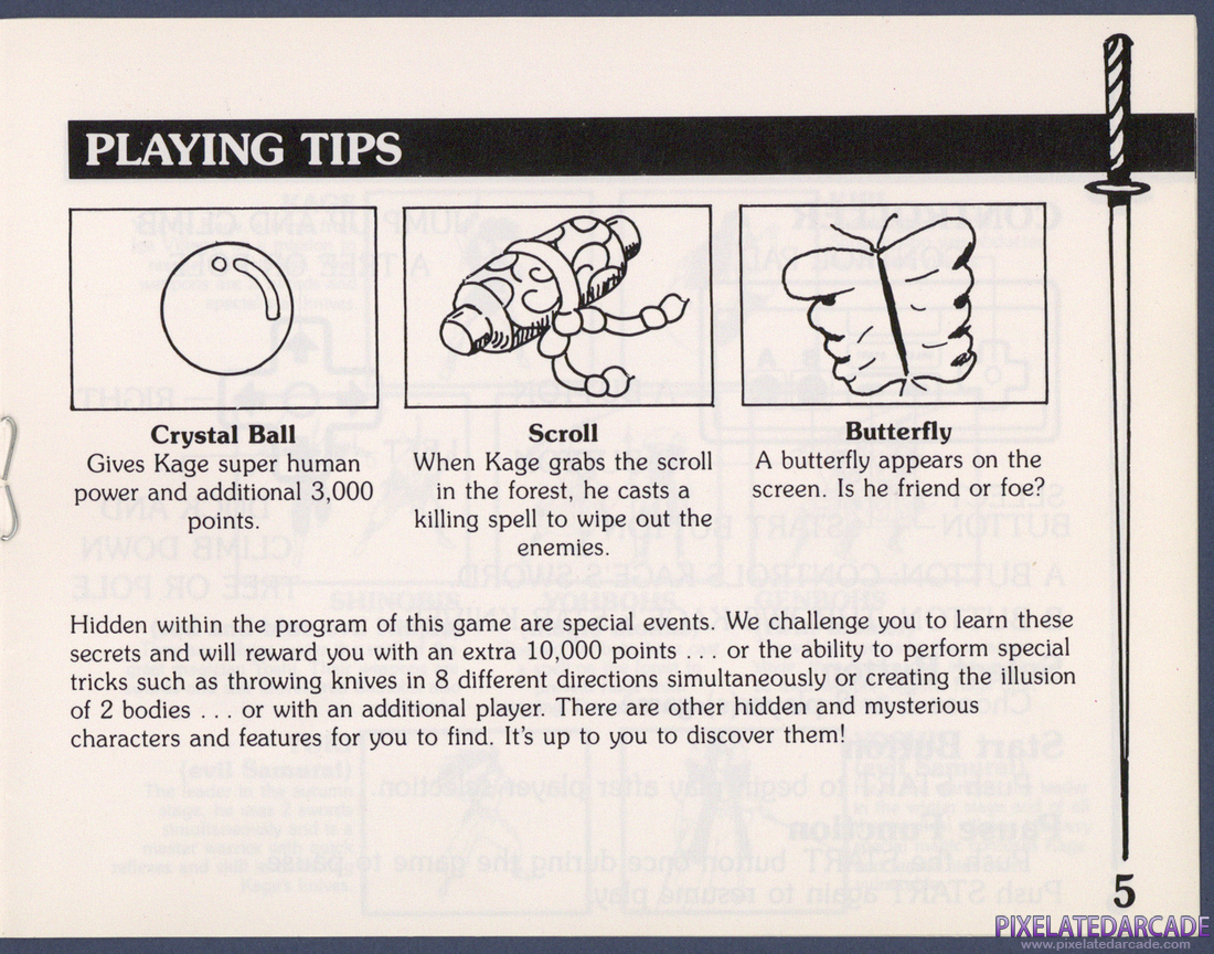 The Legend of Kage: Instruction Manual - Page 5