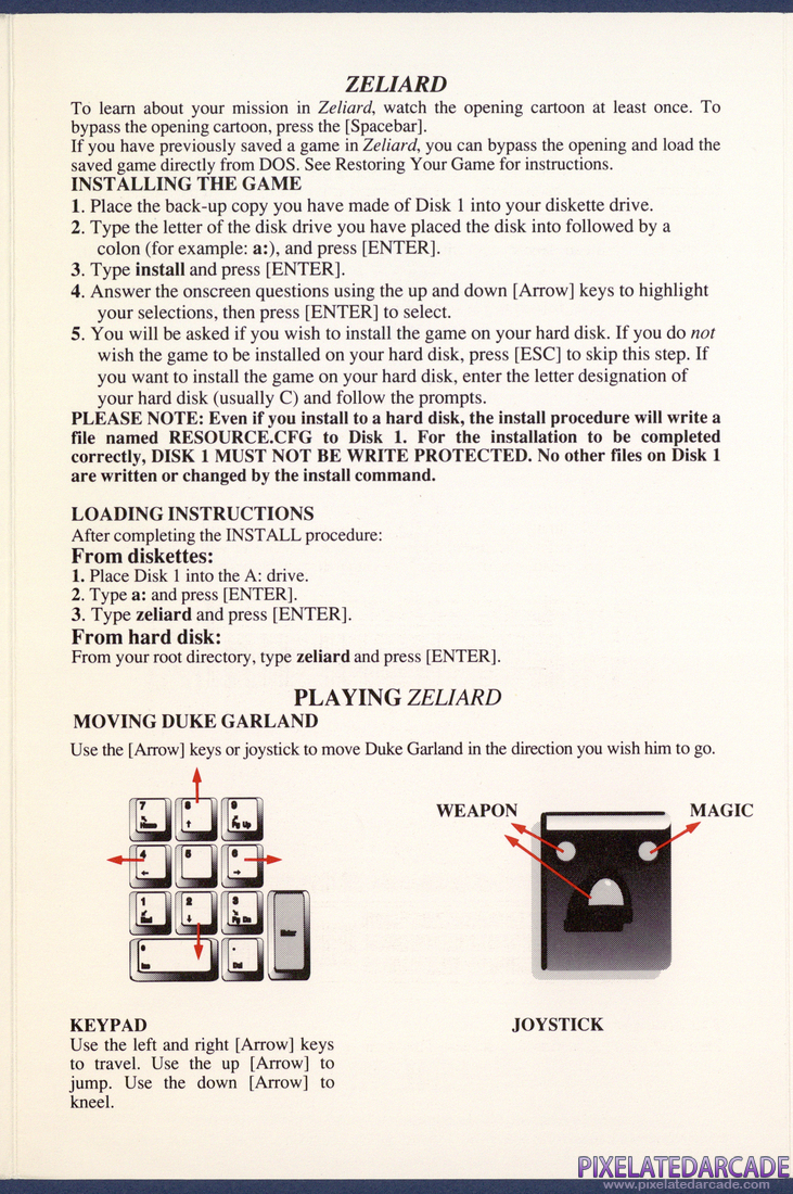 Zeliard: Instruction Manual - Page 3
