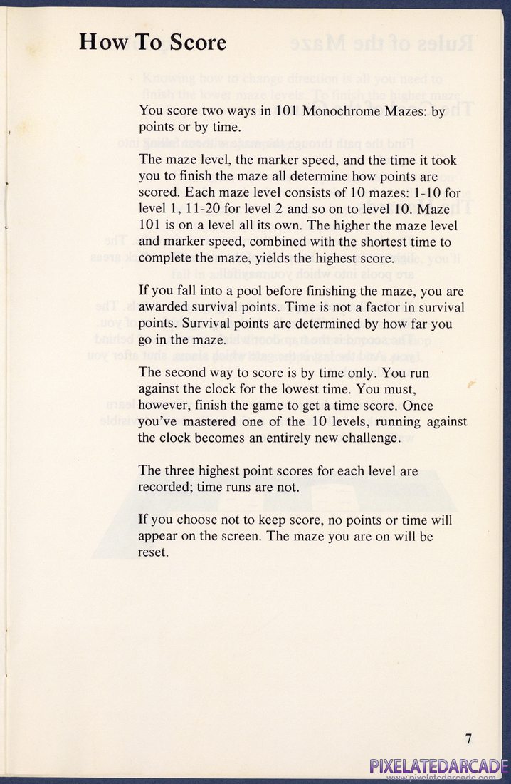 One Hundred and One Monochrome Mazes: Instruction Manual - Page 7
