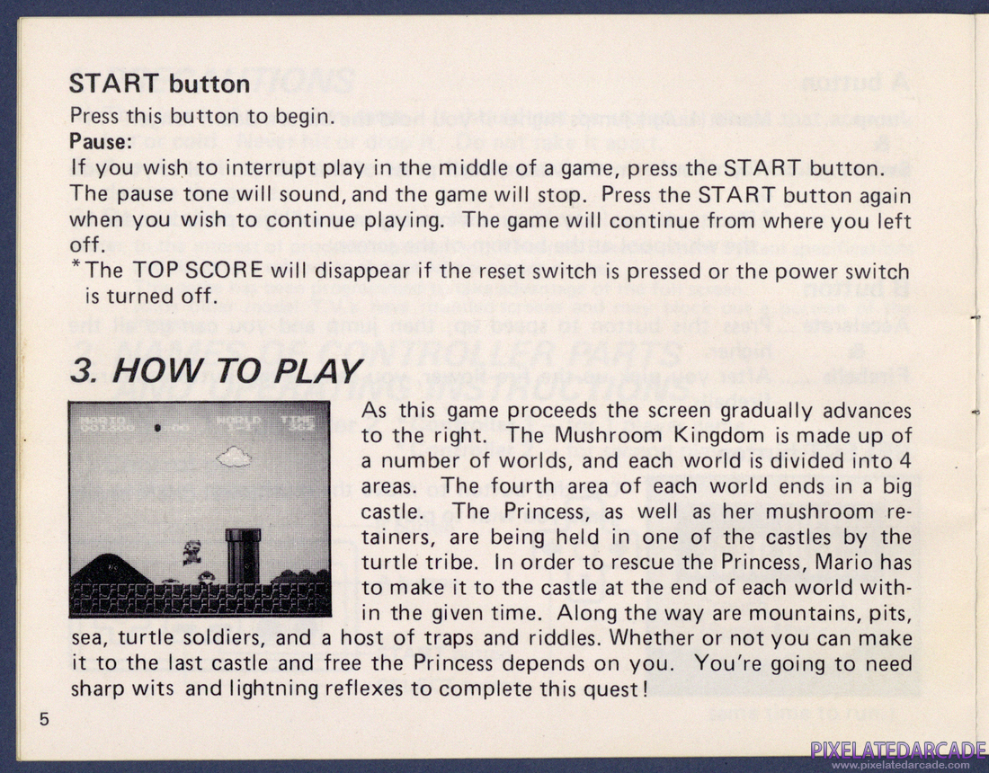 Super Mario Bros.: Instruction Manual - Page 5