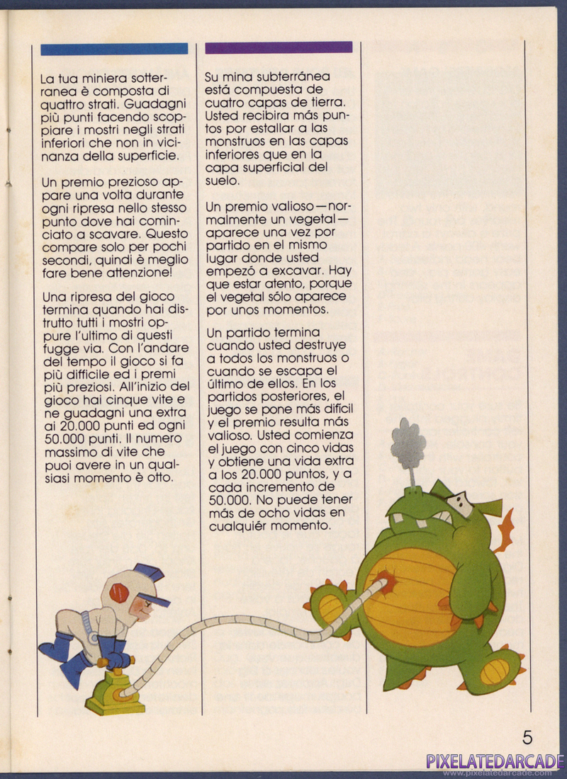 Dig Dug: Instruction Manual - Page 5