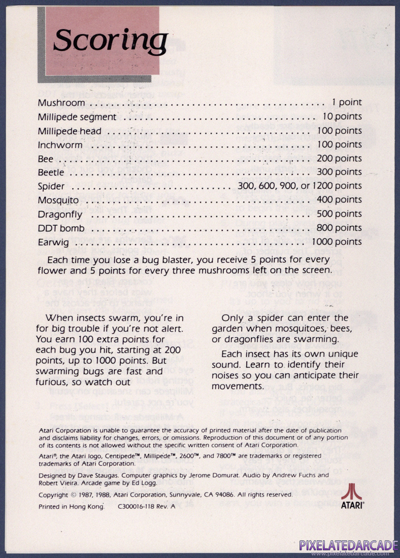 Millipede: Instruction Manual - Page 3