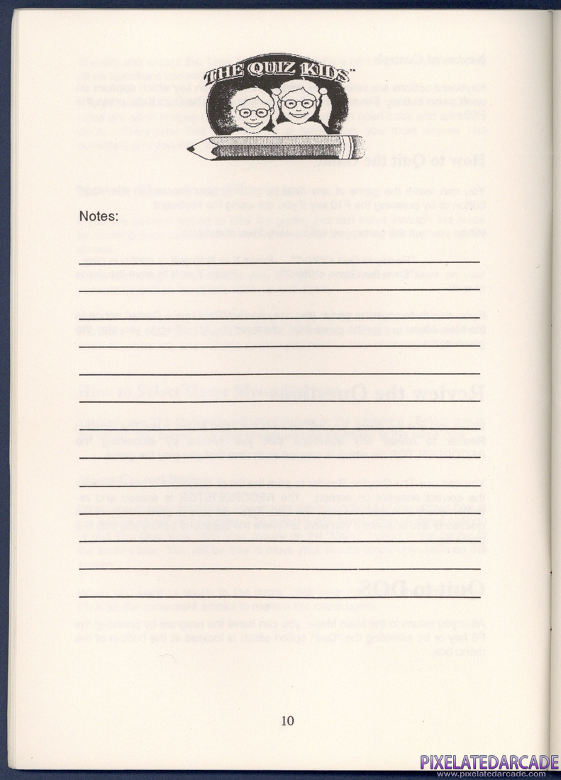 The Quiz Kids: Adventure in the Mystery Maze: Instruction Manual - Page 10