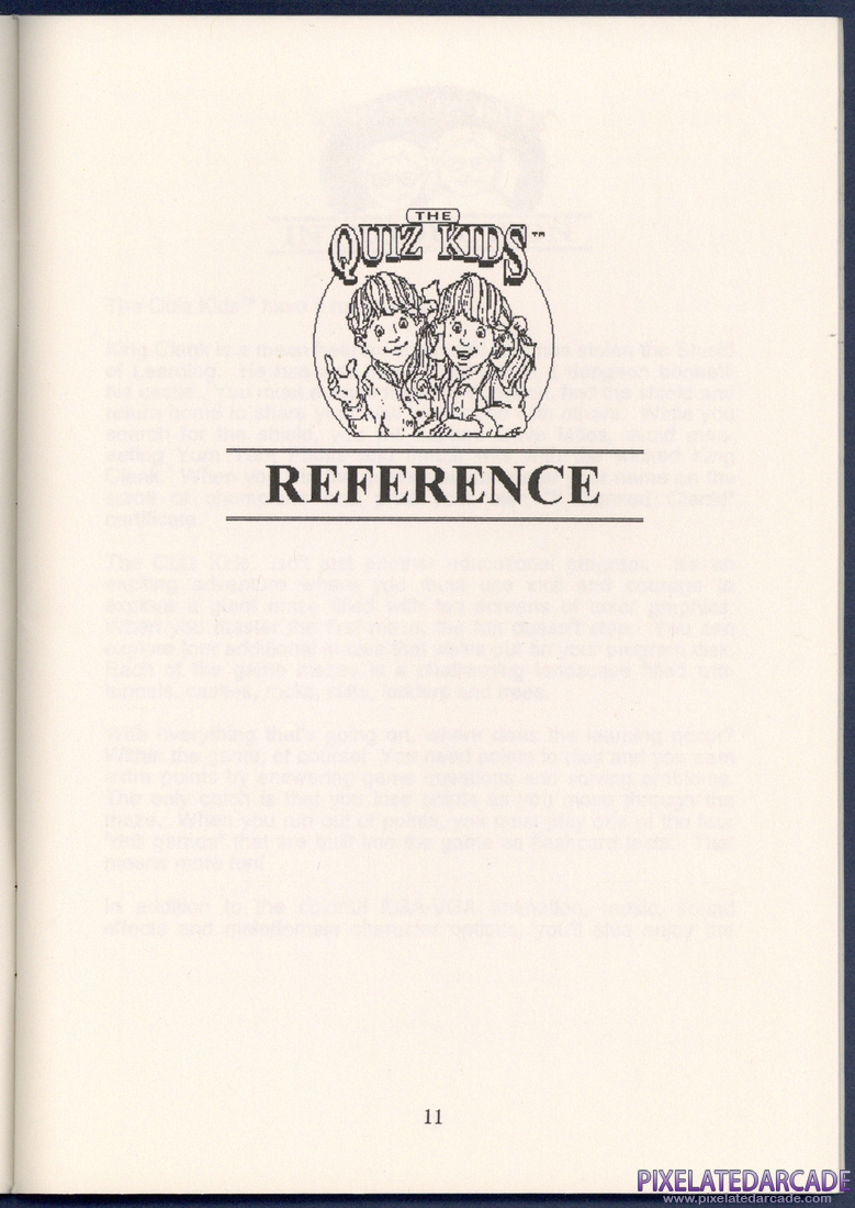 The Quiz Kids: Adventure in the Mystery Maze: Instruction Manual - Page 11
