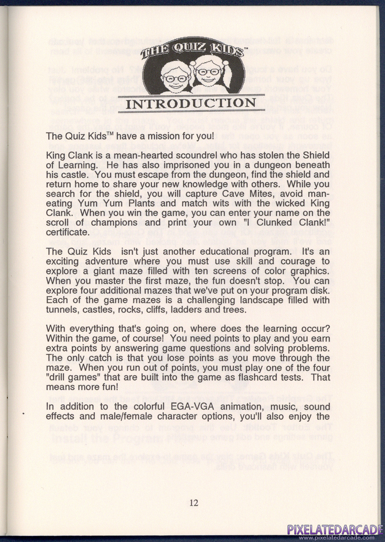 The Quiz Kids: Adventure in the Mystery Maze: Instruction Manual - Page 12