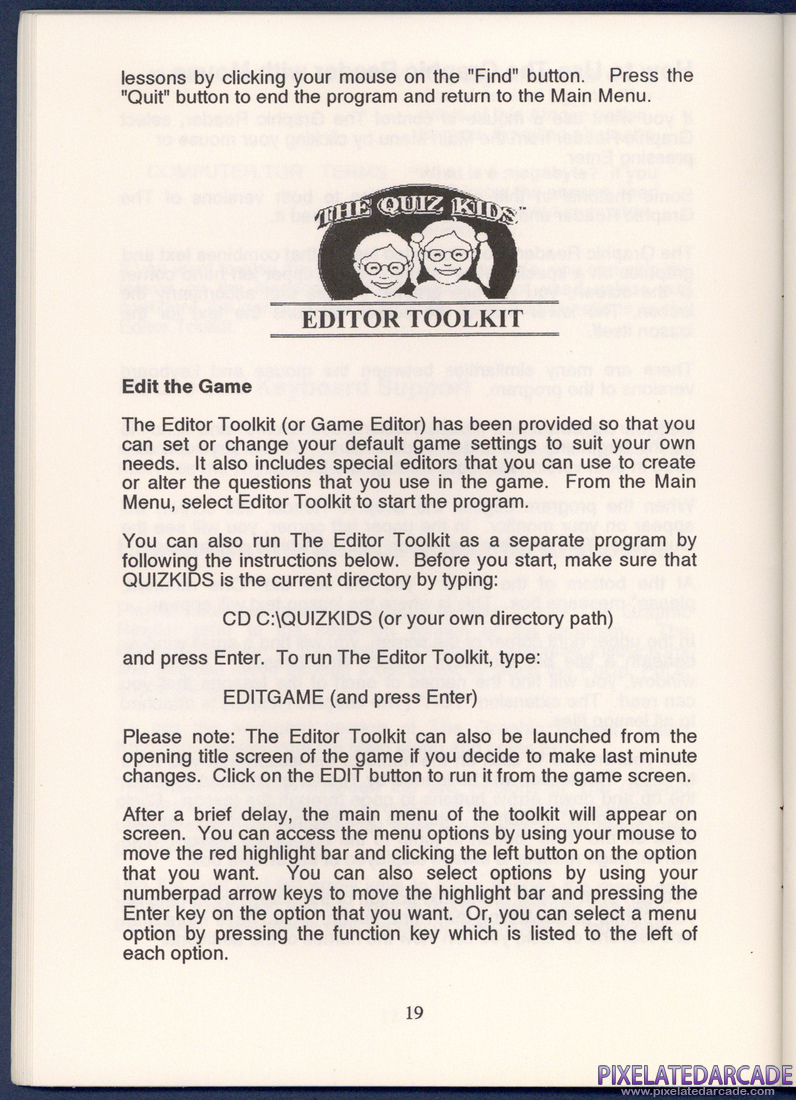 The Quiz Kids: Adventure in the Mystery Maze: Instruction Manual - Page 19
