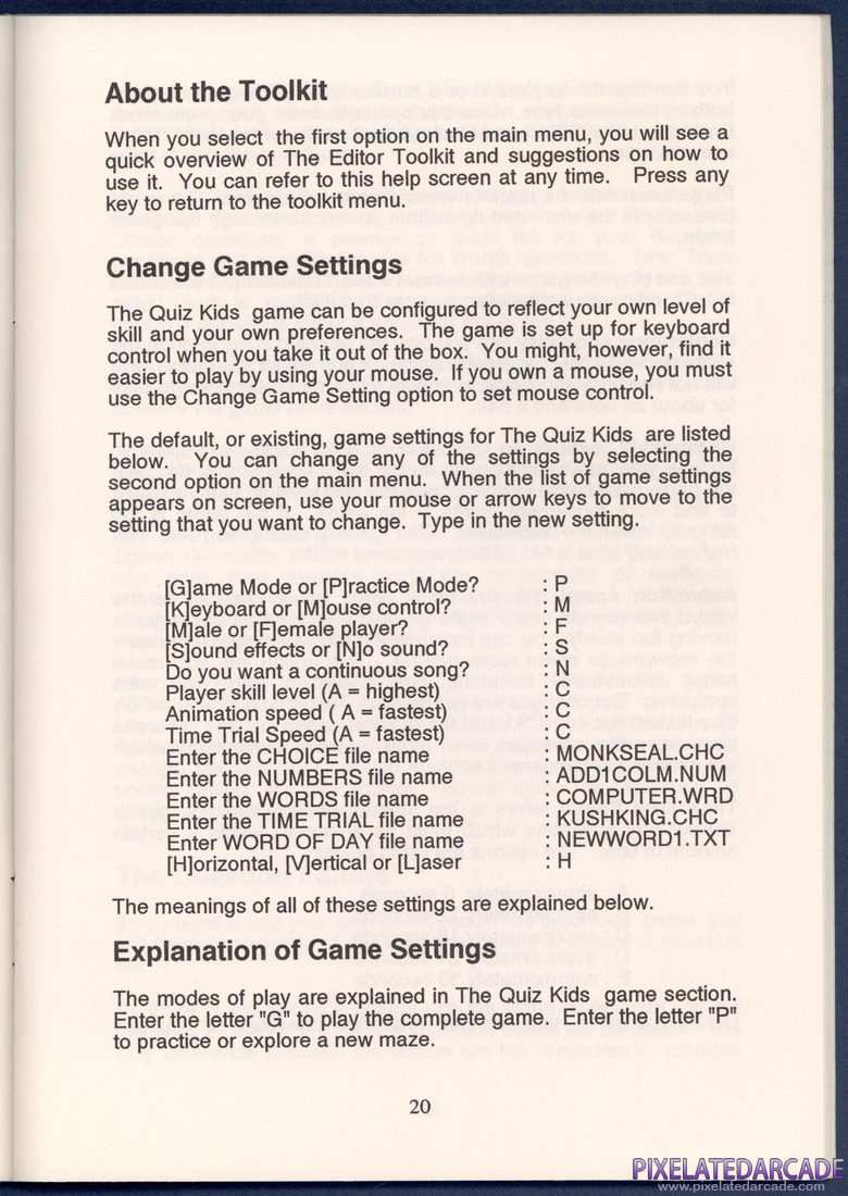 The Quiz Kids: Adventure in the Mystery Maze: Instruction Manual - Page 20