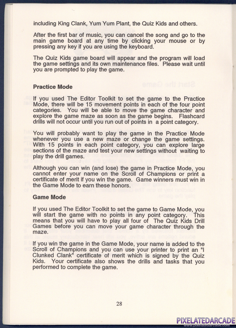 The Quiz Kids: Adventure in the Mystery Maze: Instruction Manual - Page 28
