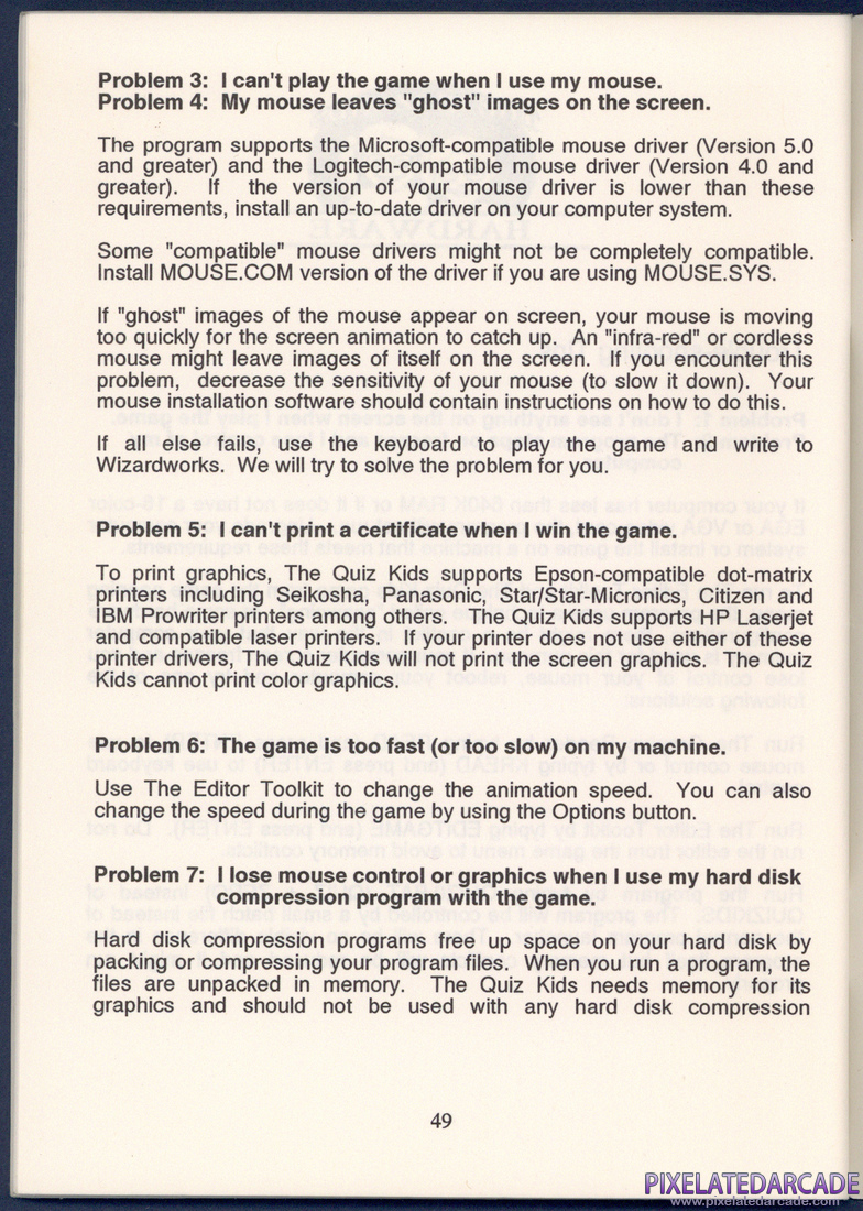 The Quiz Kids: Adventure in the Mystery Maze: Instruction Manual - Page 49