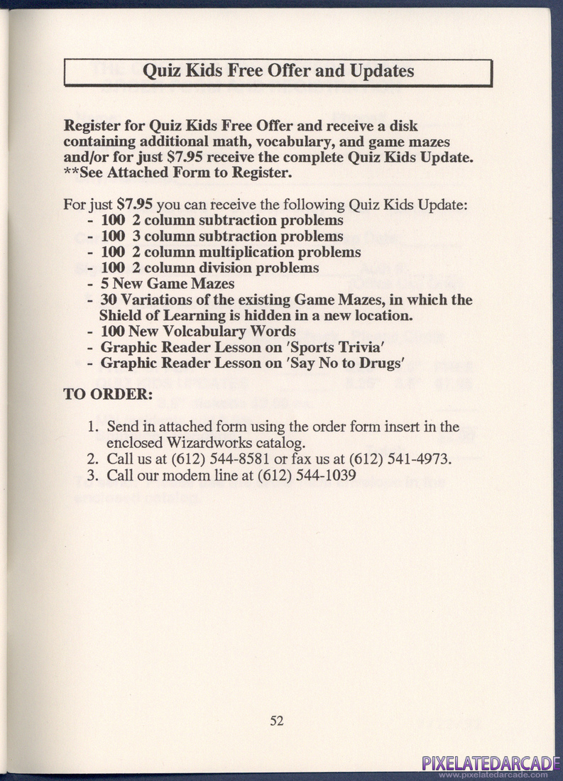 The Quiz Kids: Adventure in the Mystery Maze: Instruction Manual - Page 52