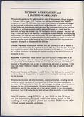 License and Warranty